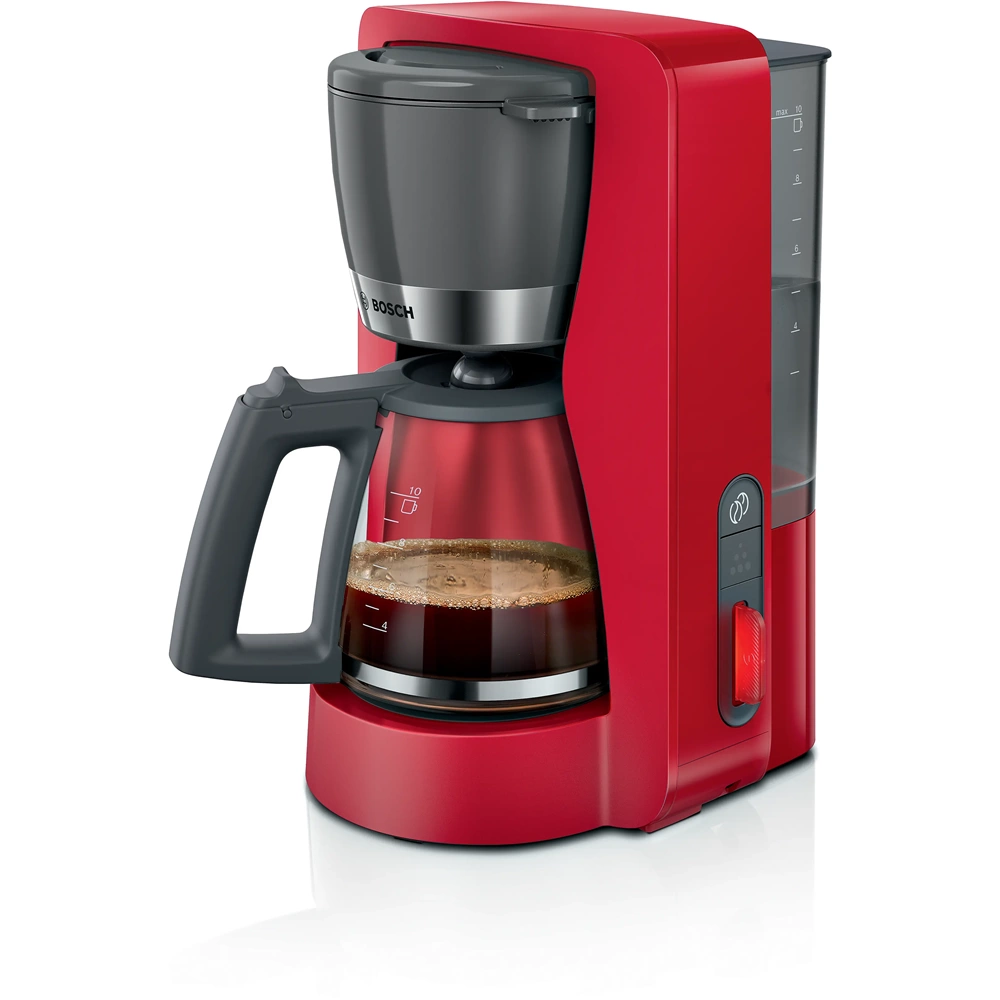 BOSCH TKA4M234 FİLTRE KAHVE MAKİNESİ CAM HAZNELİ 1.25L KIRMIZI