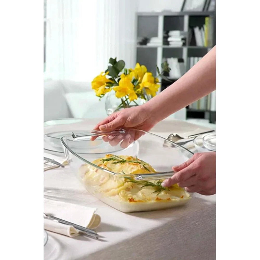 Paşabahçe Borcam 4420 cc Dikdörtgen Kapaksız Fırın Kabı 590046