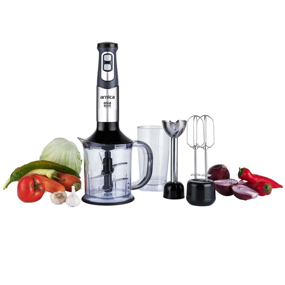 ARNİCA DİVA TREND BLENDER SET SİLVER