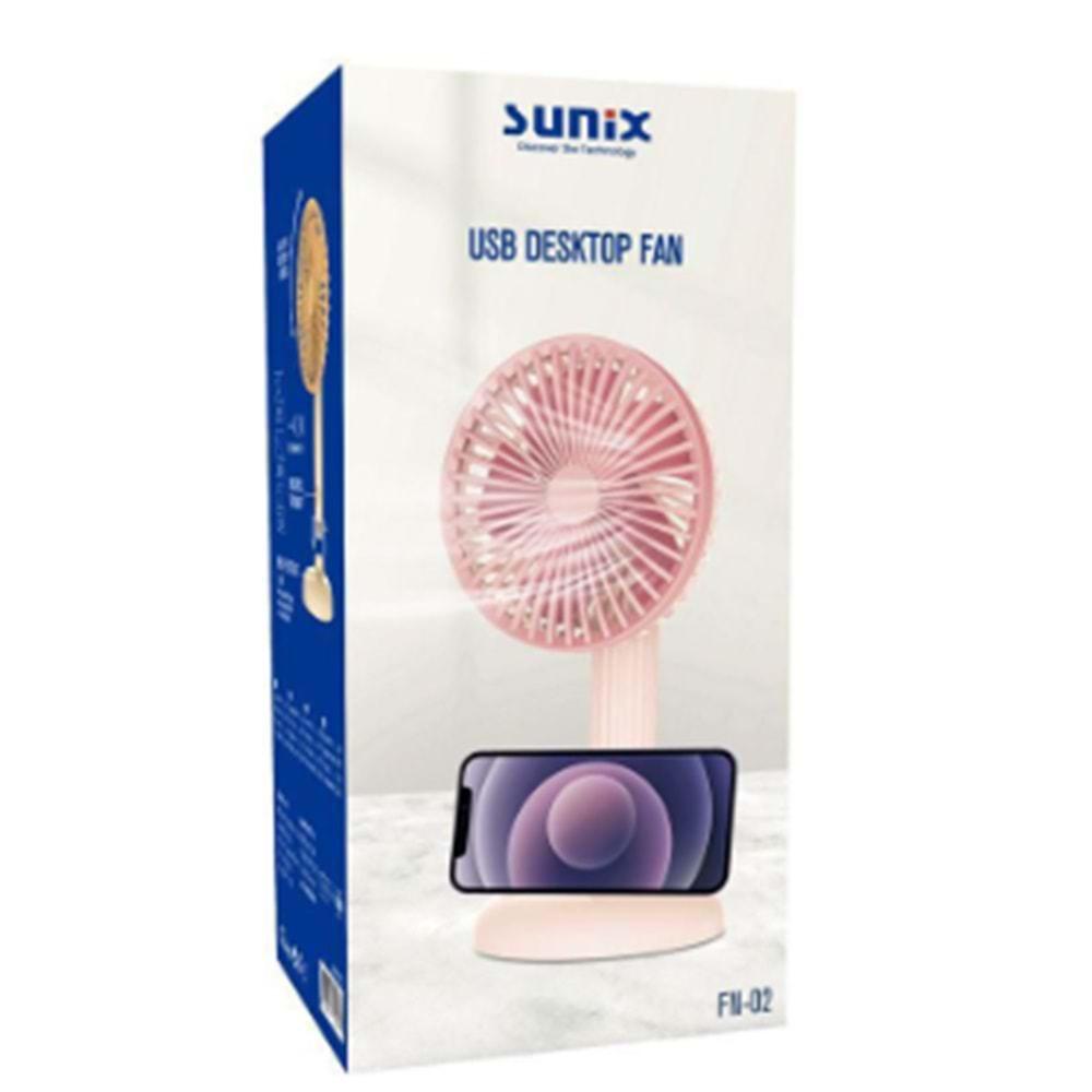 SUNİX ŞARJLI MASA ÜSTÜ FAN FN-02