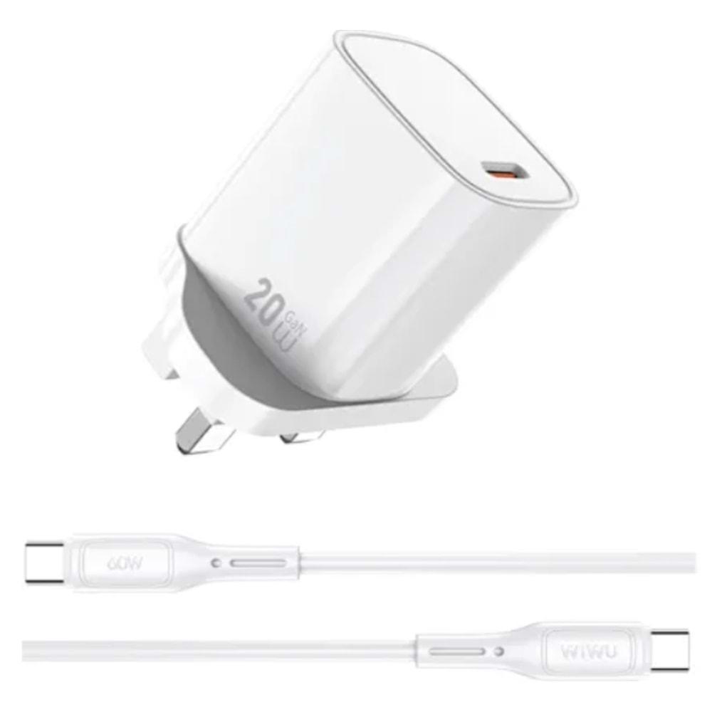 WİWU ESSEN SERİSİ 20W HIZLI ŞARJ SETİ TYPE-C KABLOLU G007