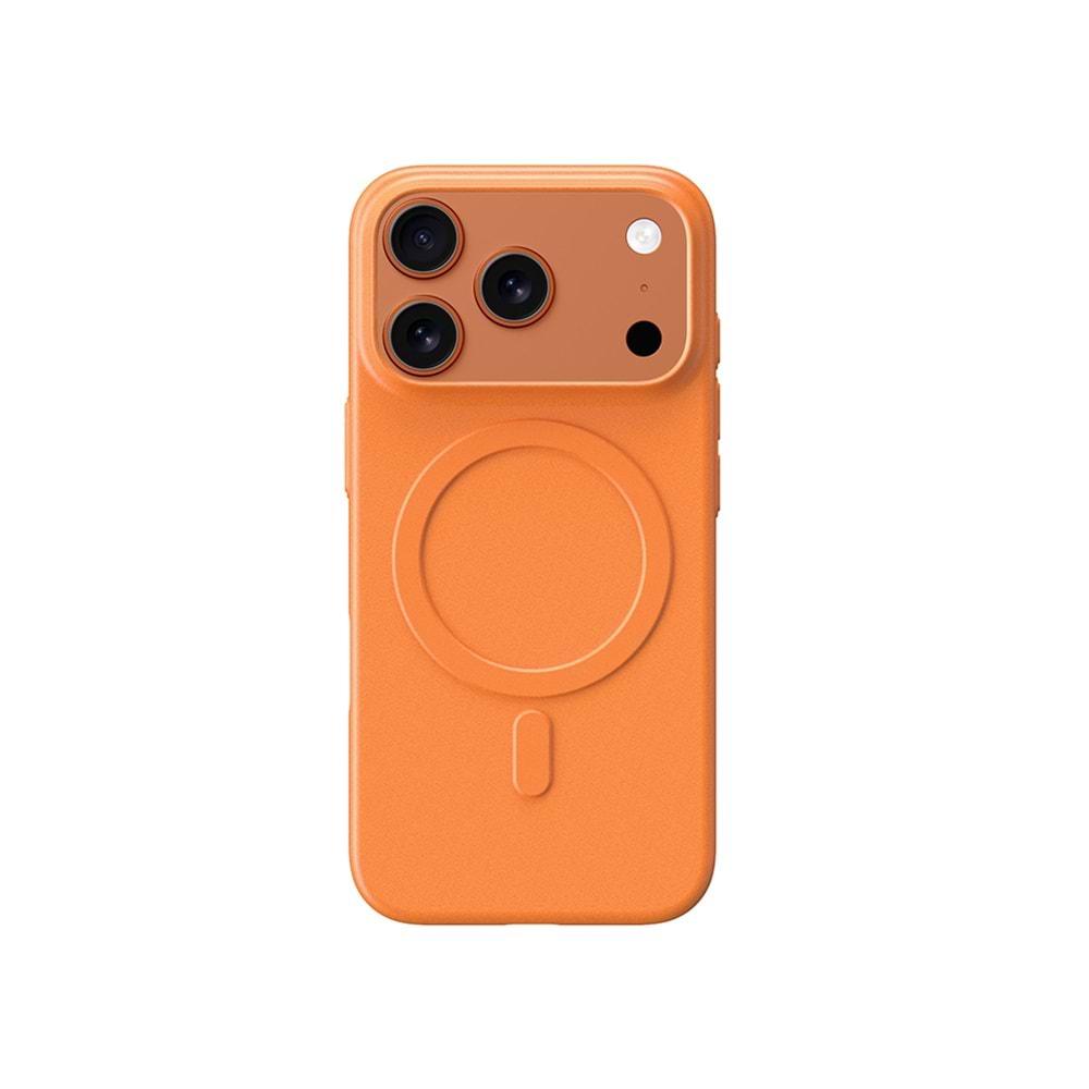 SUNİX DUAL İPHONE 17 PRO MAX MAG SAFE KILIF TURUNCU