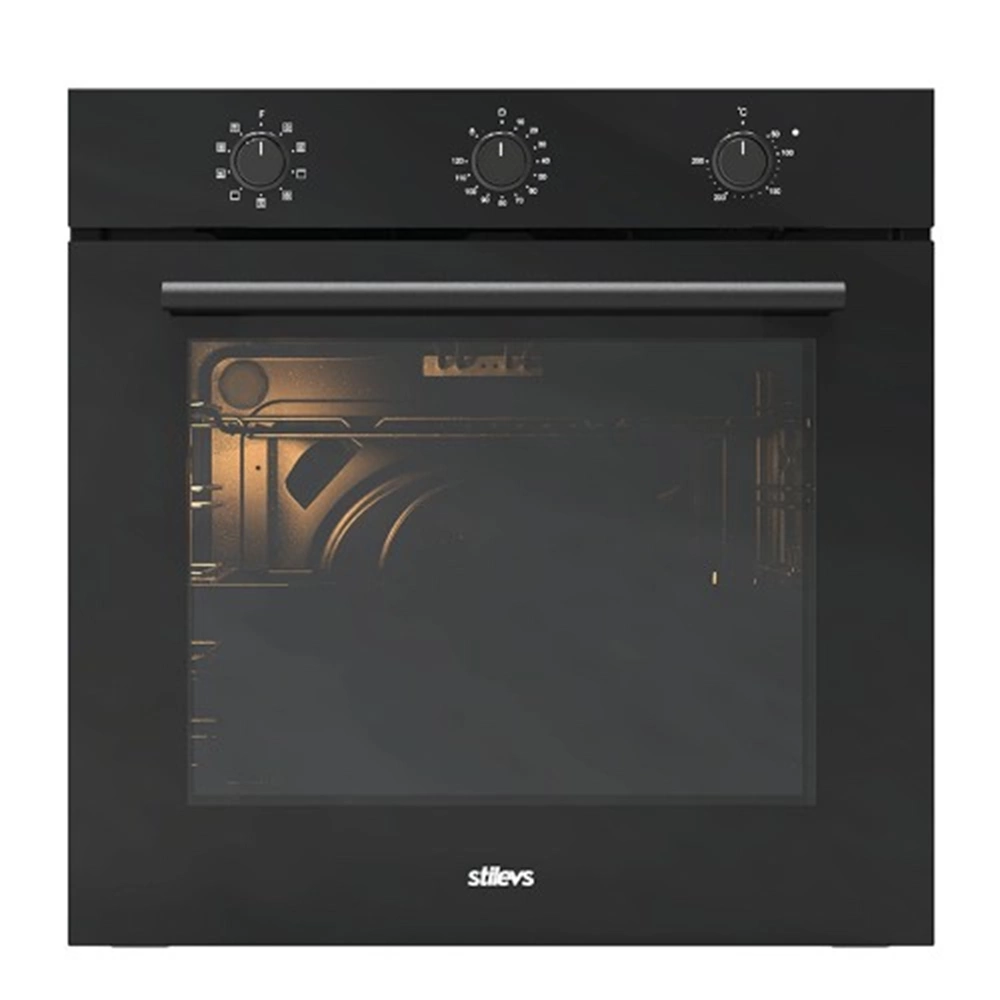 STİLEVS ST-AF-7EM09CD 3 CAMLI SİYAH TURBO FIRIN 74 LİTRE