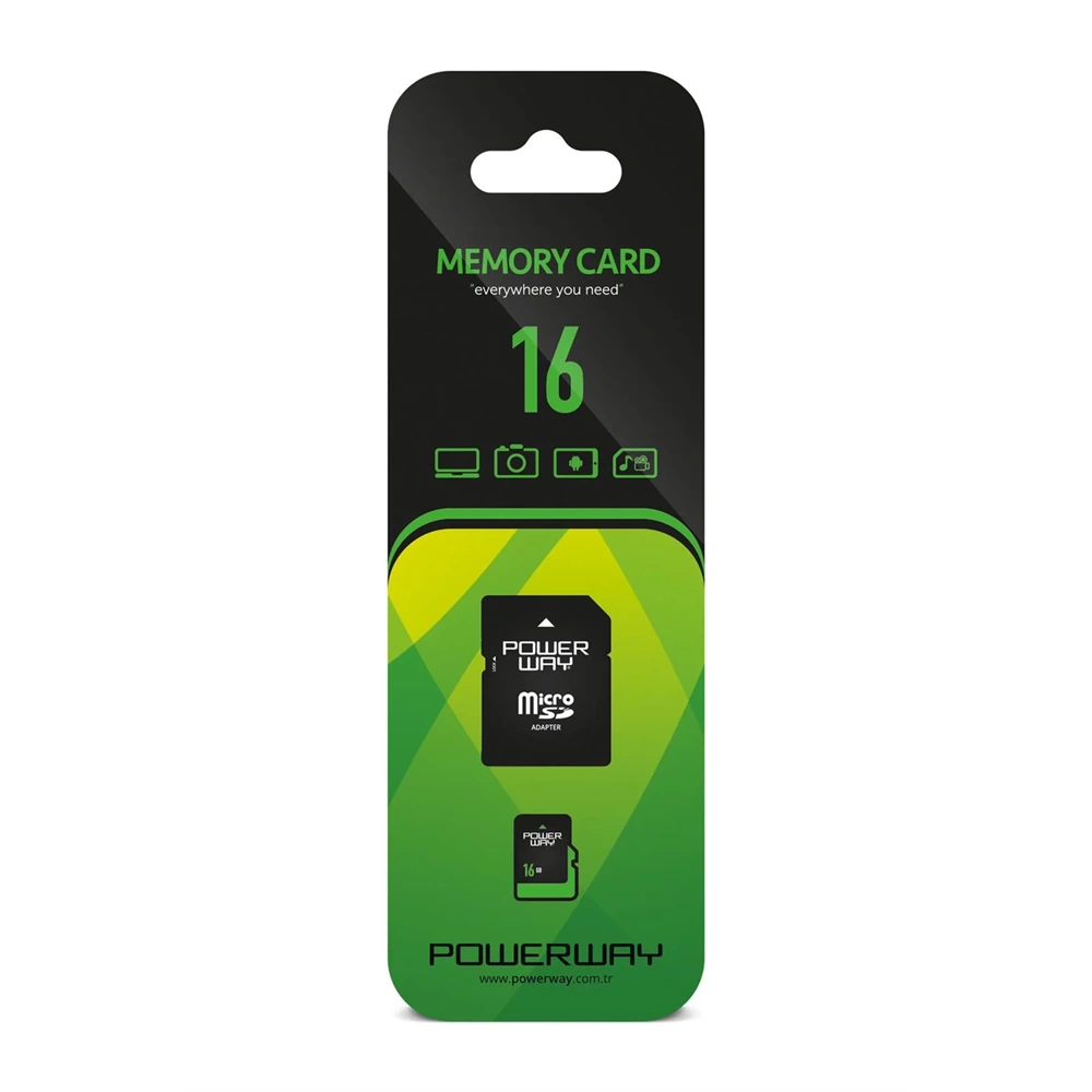 POWERWAY MİCRO SD 16GB HAFIZA KARTI