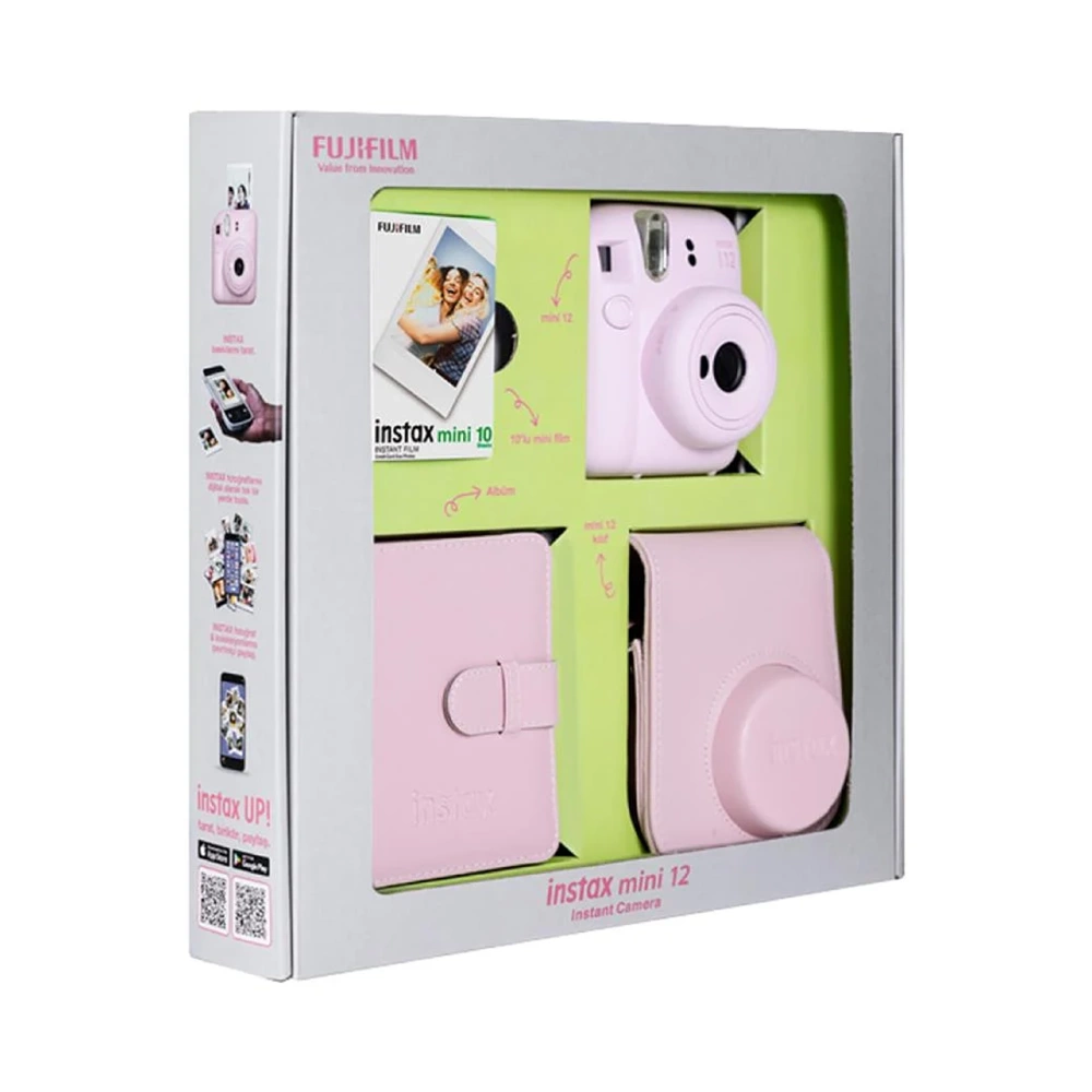 FUJİFİLM İNSTAX MİNİ 12 PİNK BUNDLE