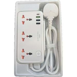 WİWU ÇOK FONKSİYONLU 30W ÜÇLÜ PRİZ S005