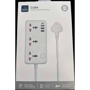 WİWU ÇOK FONKSİYONLU 30W ÜÇLÜ PRİZ S005