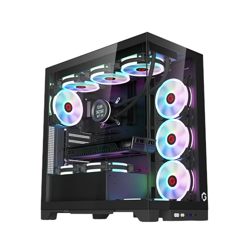 GAMEON GO-EMPERORIV-M MİDNİGHT SERİSİ MİD TOWER OYUNCU KASASI SİYAH