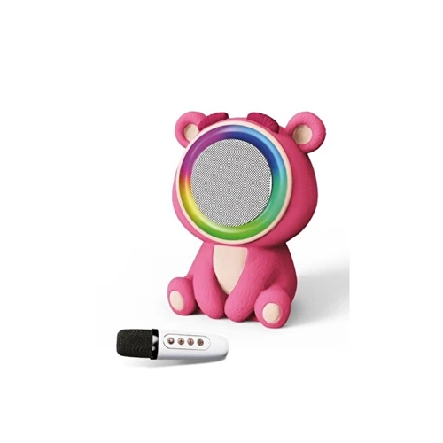 SUNİX BTS-253 BLUETOOTH KARAOKE SPEAKER PİNK BEAR
