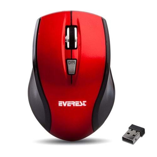 EVEREST WIRELESS MOUSE RED