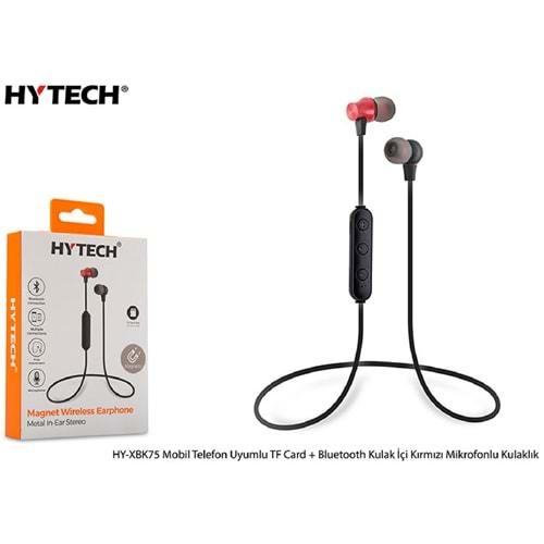 HYTECH HY-XBK75 MAGNET WIRELESS EARPHONE RED