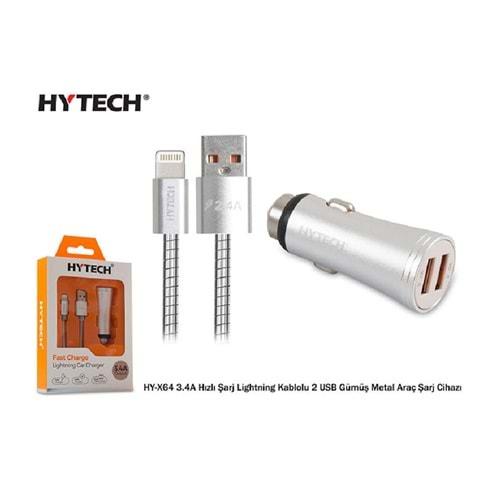 HYTECH CAR CHARGER FAST 3.4A LİGHTNİNG HY-X64