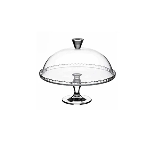 Paşabahçe Patisserie Kapaklı Ayaklı Servis Tabağı 95200