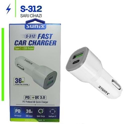 SUNİX S-312 FAST CAR CHARGER