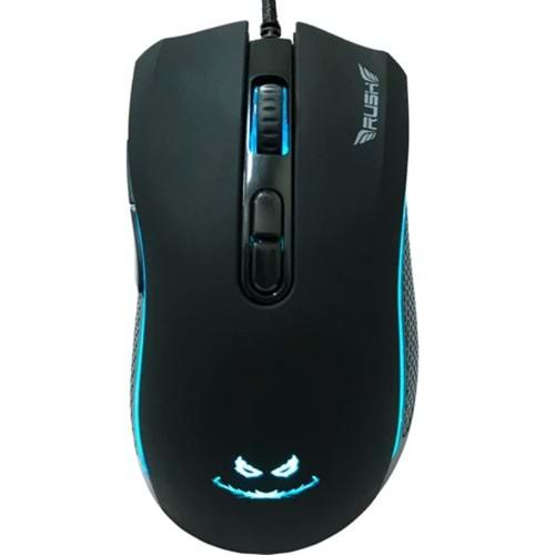 RUSH RM44 GALLOP RGB OYUNCU MOUSE 12800 DPİ