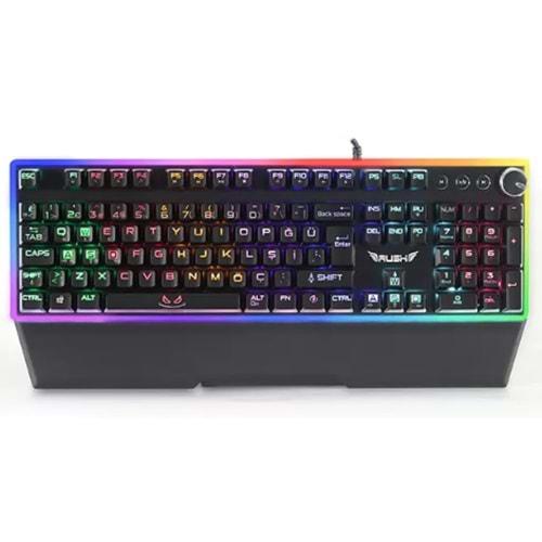 RUSH RK939 SHİELD RGB MEKANİK OYUNCU KLAVYESİ