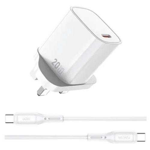 WİWU ESSEN SERİSİ 20W HIZLI ŞARJ SETİ TYPE-C KABLOLU G007