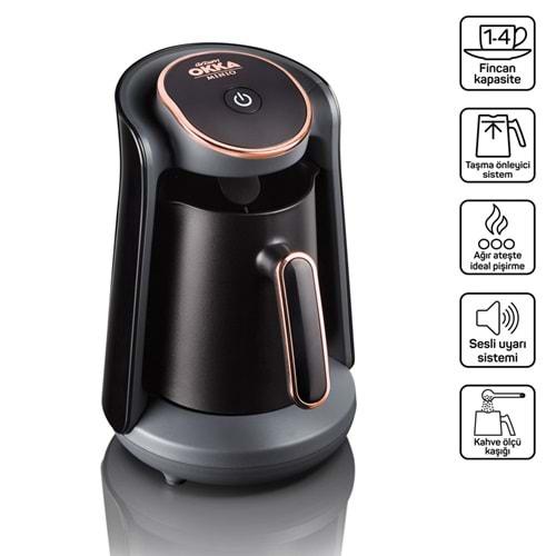 ARZUM OKKA MİNİO KAHVE MAKİNESİ SİYAH-BAKIR