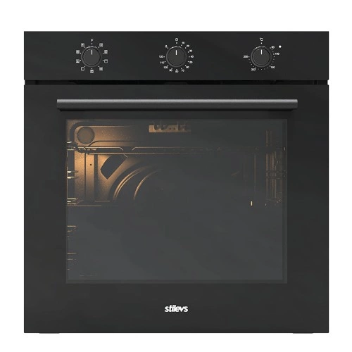 STİLEVS ST-AF-7EM09CD 3 CAMLI SİYAH TURBO FIRIN 74 LİTRE