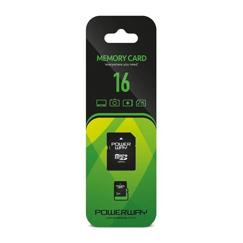 POWERWAY MİCRO SD 16GB HAFIZA KARTI