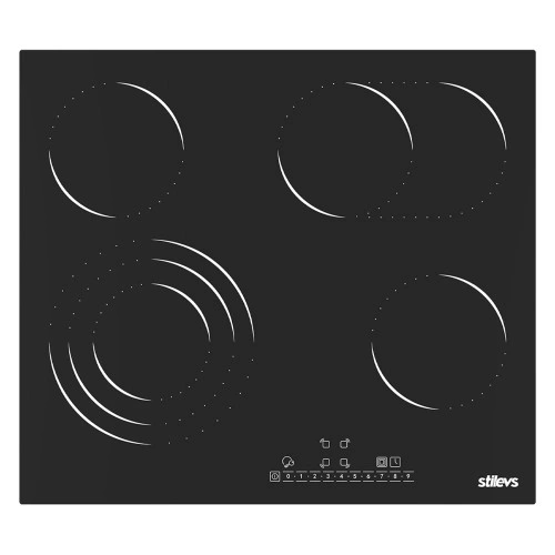 STİLEV ST-AO-6043ETR SİYAH ANKASTRE VİTROSERAMİK ELEKTRİKLİ OCAK
