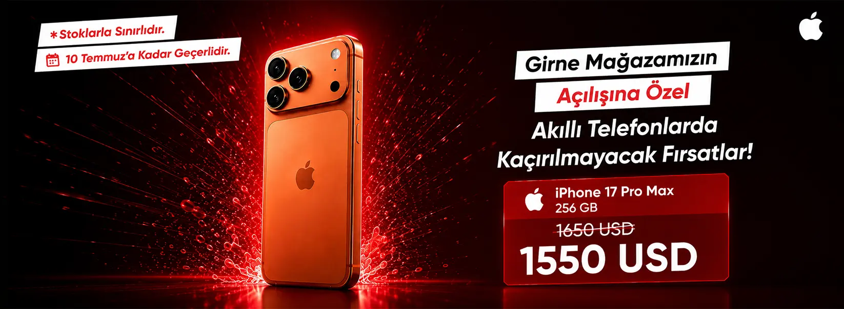 Kıbrıs iPhone 17 Pro Max Kampanya