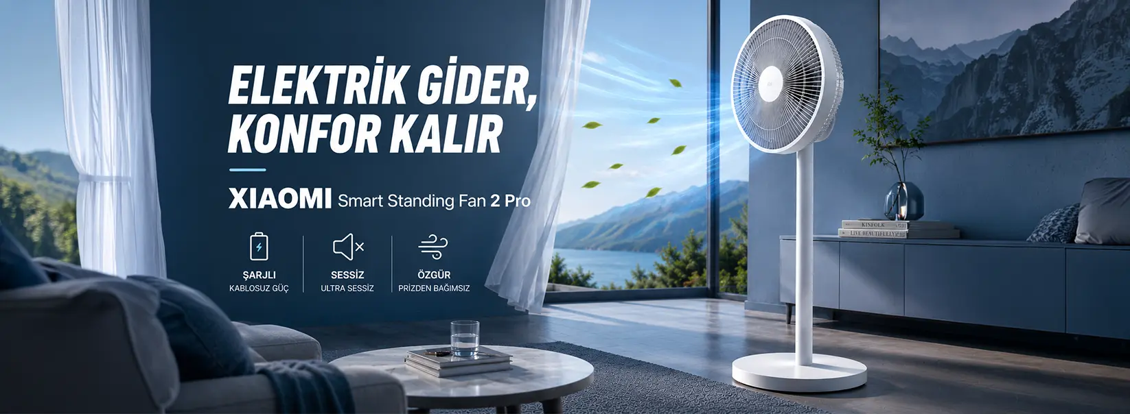 Kıbrıs Xiaomi Kablosuz Fan